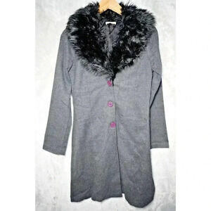 Vintage Forever 21 Coat Goth Cyber Medium Penny Lane Betsey Size M